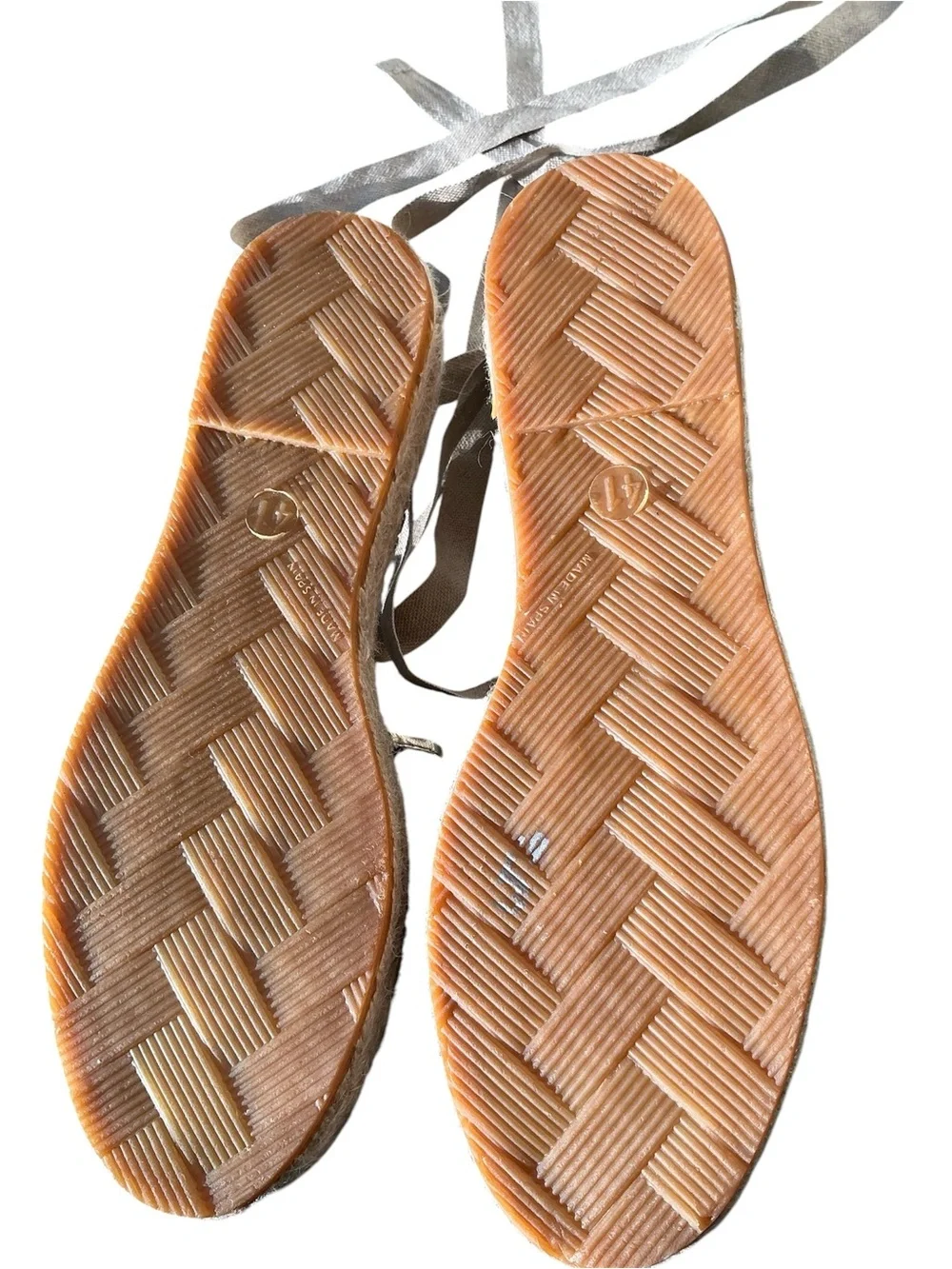 Free People Taupe Velvet  Espadrille with Ankle Tie